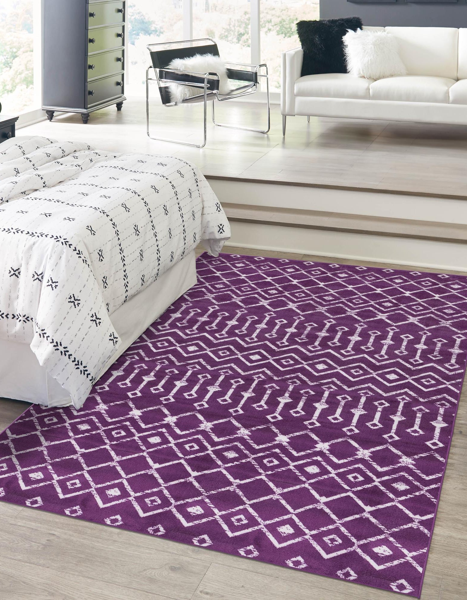 Violet 10' 8 x 16' 5 Kasbah Trellis Rug | Rugs.com