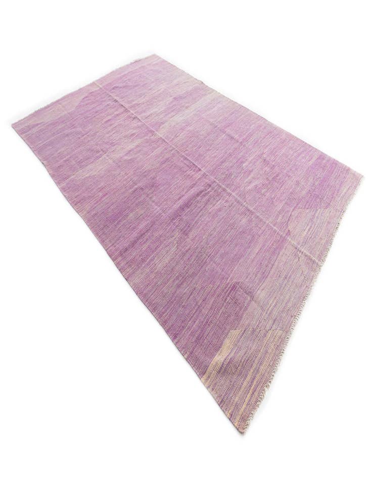 Detail image of  5' 6 x 8' 2  Hand Woven Kilim Modern Wool Rug