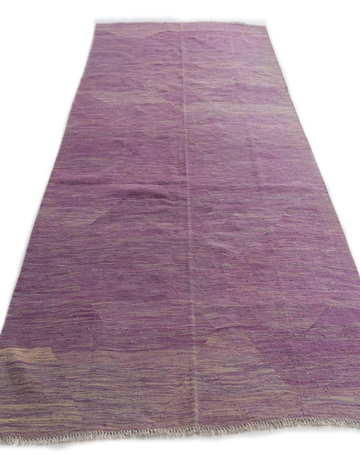 Detail image of  5' 6 x 8' 2  Hand Woven Kilim Modern Wool Rug