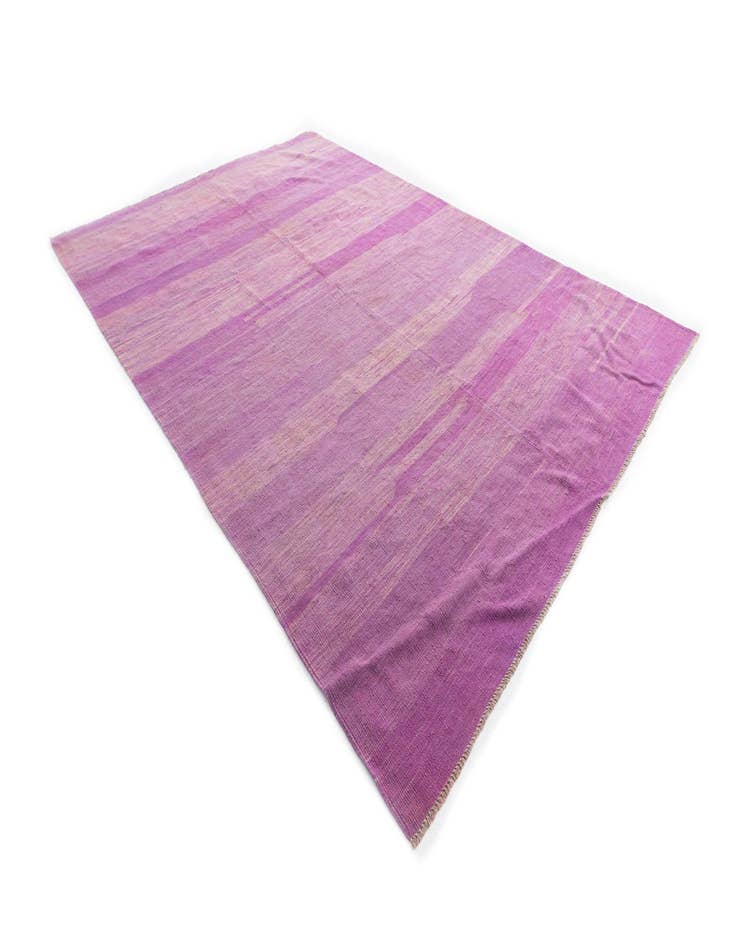 Detail image of  6' 9 x 9' 9  Hand Woven Kilim Modern Wool Rug