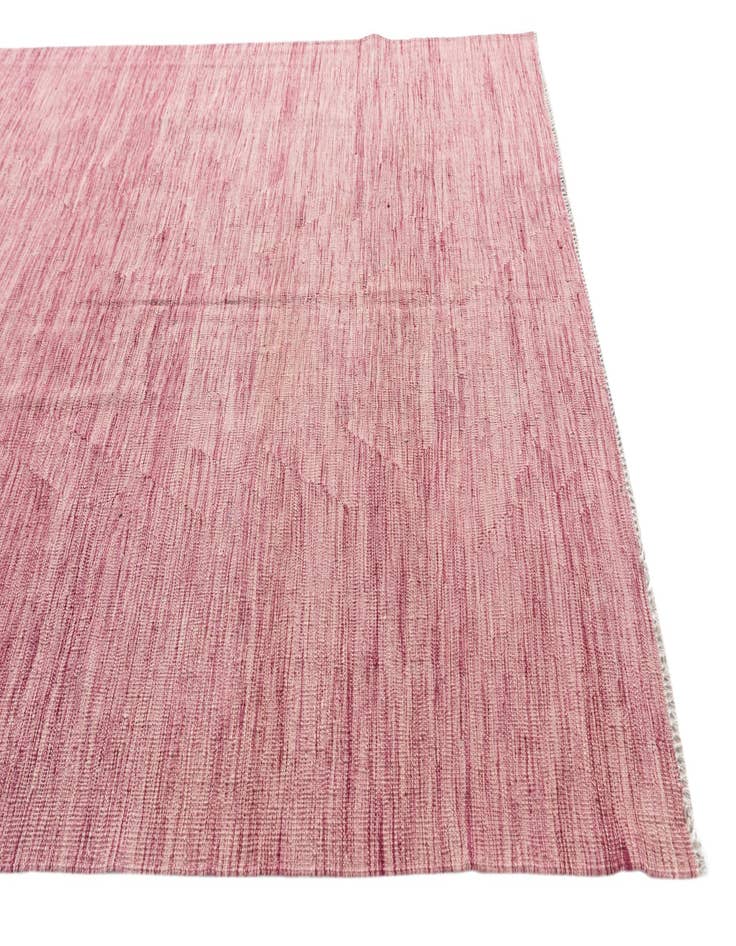 Detail image of  5' 10 x 8' 1  Hand Woven Kilim Modern Wool Rug