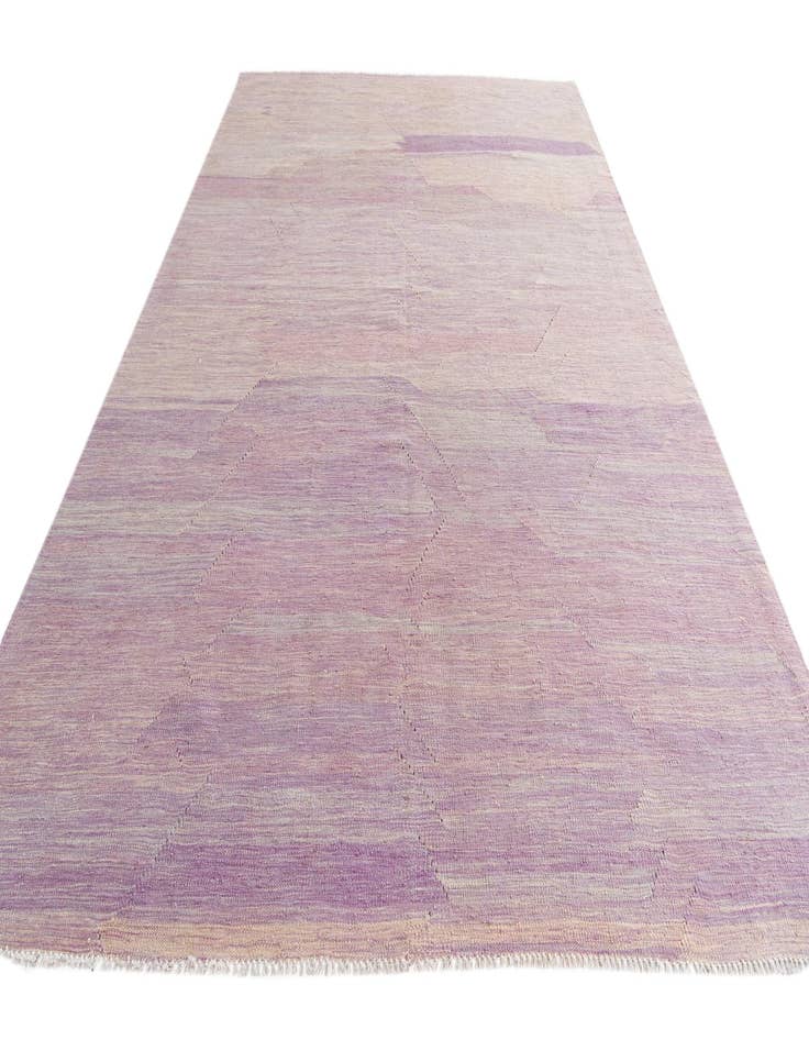 Detail image of  6' 8 x 9' 8  Hand Woven Kilim Modern Wool Rug