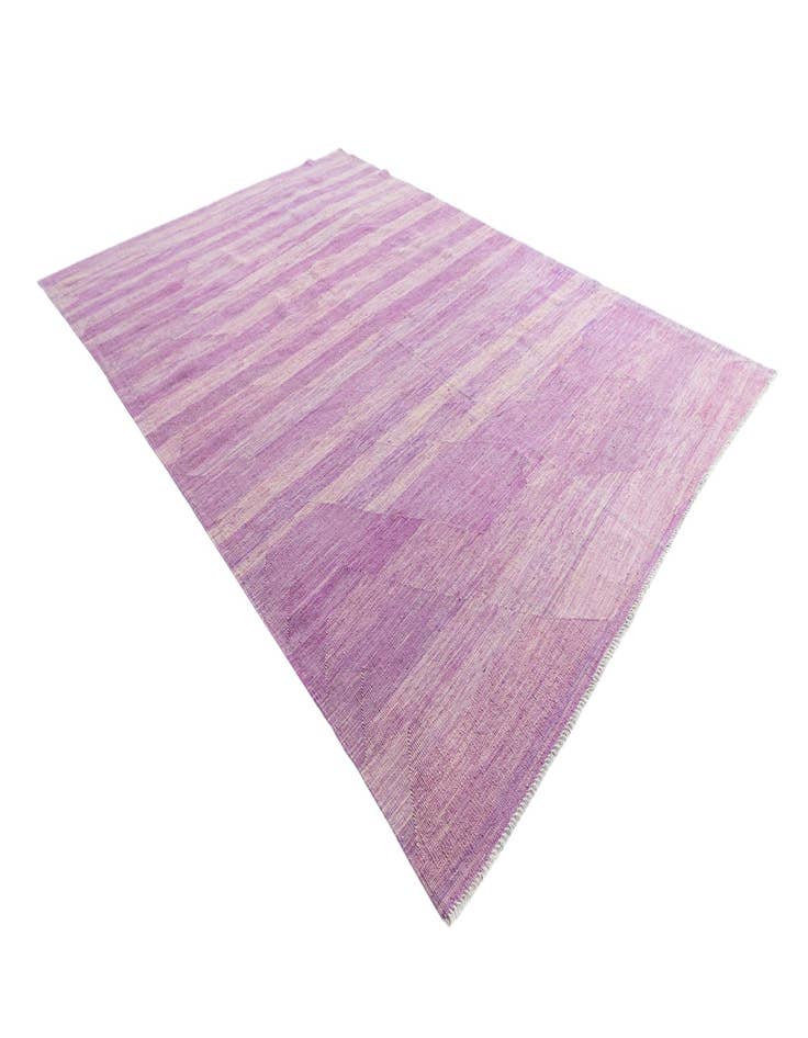 Detail image of  6' 10 x 9' 9  Hand Woven Kilim Modern Wool Rug