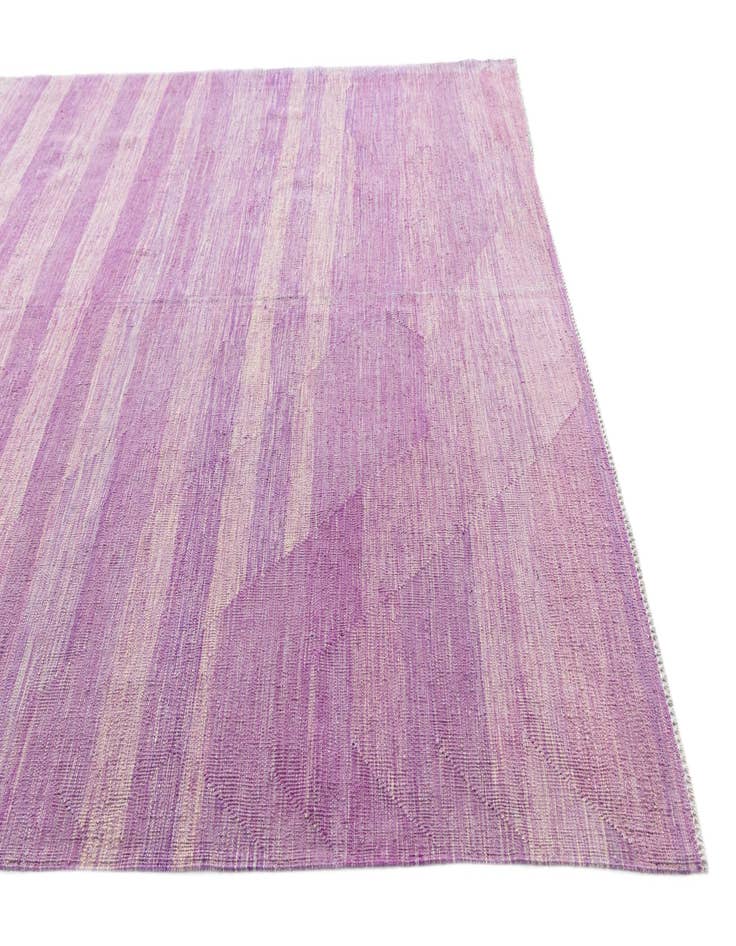 Detail image of  6' 10 x 9' 9  Hand Woven Kilim Modern Wool Rug