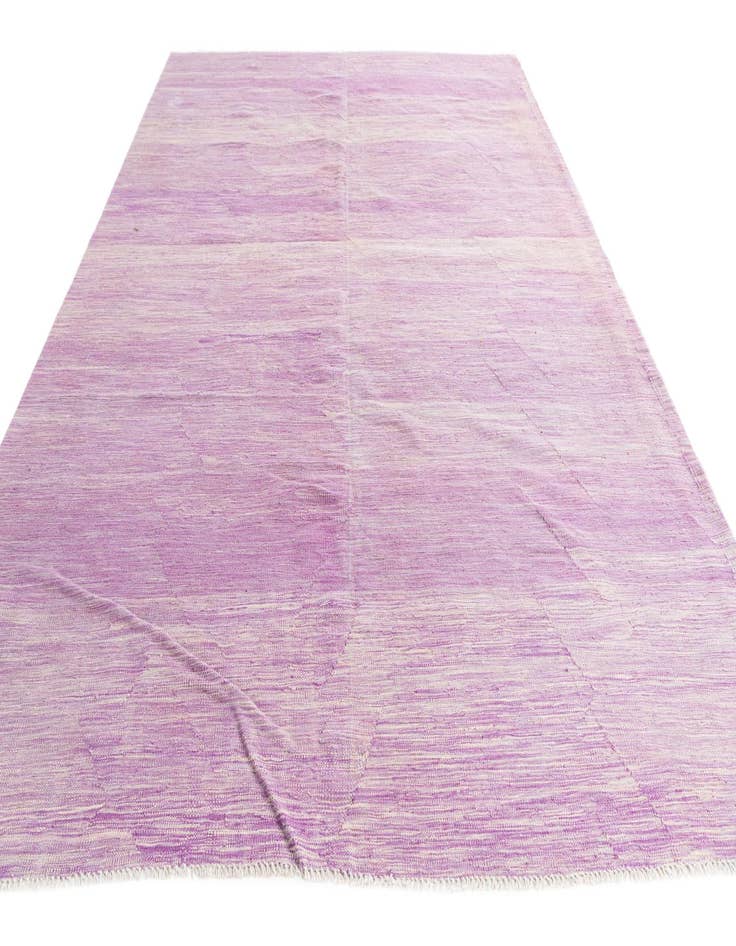 Detail image of  7' x 9' 8  Hand Woven Kilim Modern Wool Rug