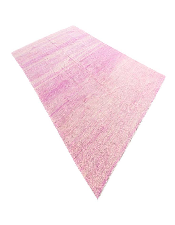 Detail image of  6' 6 x 10'  Hand Woven Kilim Modern Wool Rug