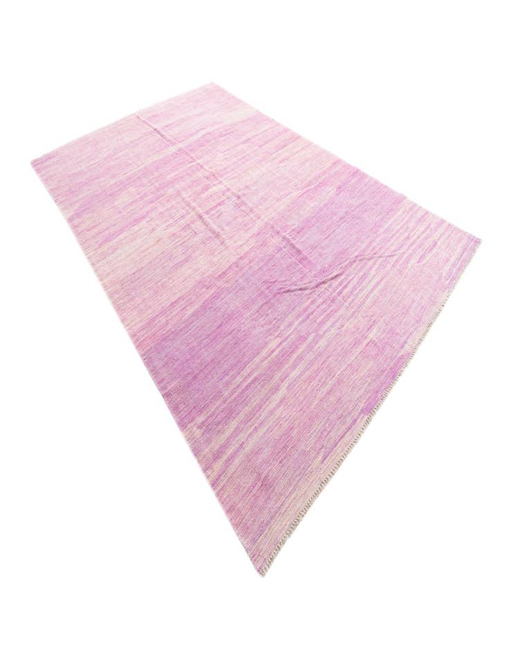 Detail image of  6' 5 x 9' 10  Hand Woven Kilim Modern Wool Rug