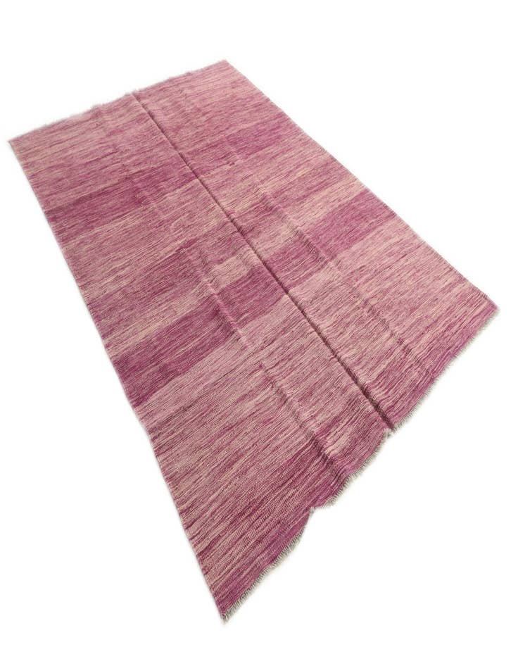 Detail image of  5' 6 x 7' 10  Hand Woven Kilim Modern Wool Rug