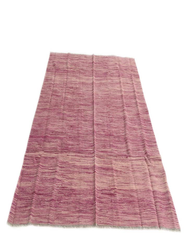 Detail image of  5' x 6' 7  Hand Woven Kilim Modern Wool Rug