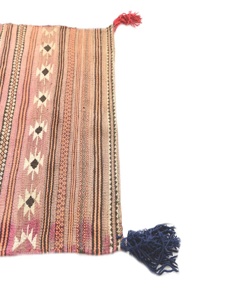 Detail image of  3' 2 x 4' 9  Hand Woven Kilim Modern Wool Rug