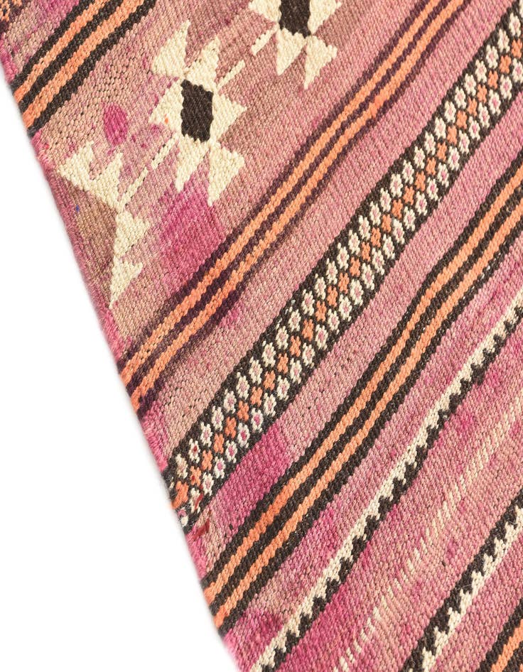 Detail image of  3' 2 x 4' 9  Hand Woven Kilim Modern Wool Rug