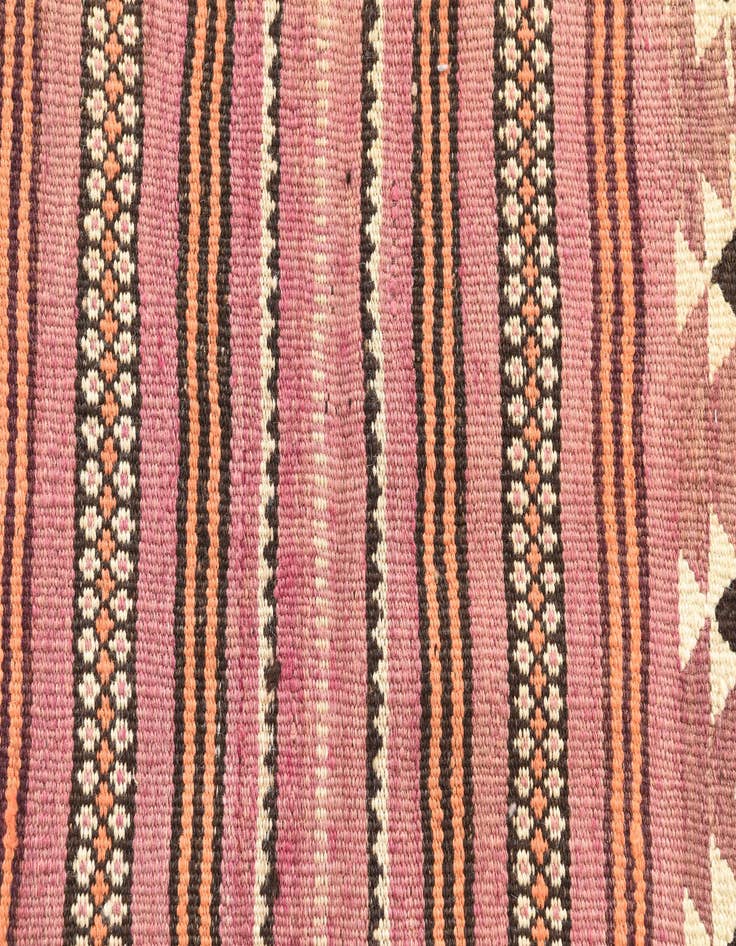 Detail image of  3' 2 x 4' 9  Hand Woven Kilim Modern Wool Rug