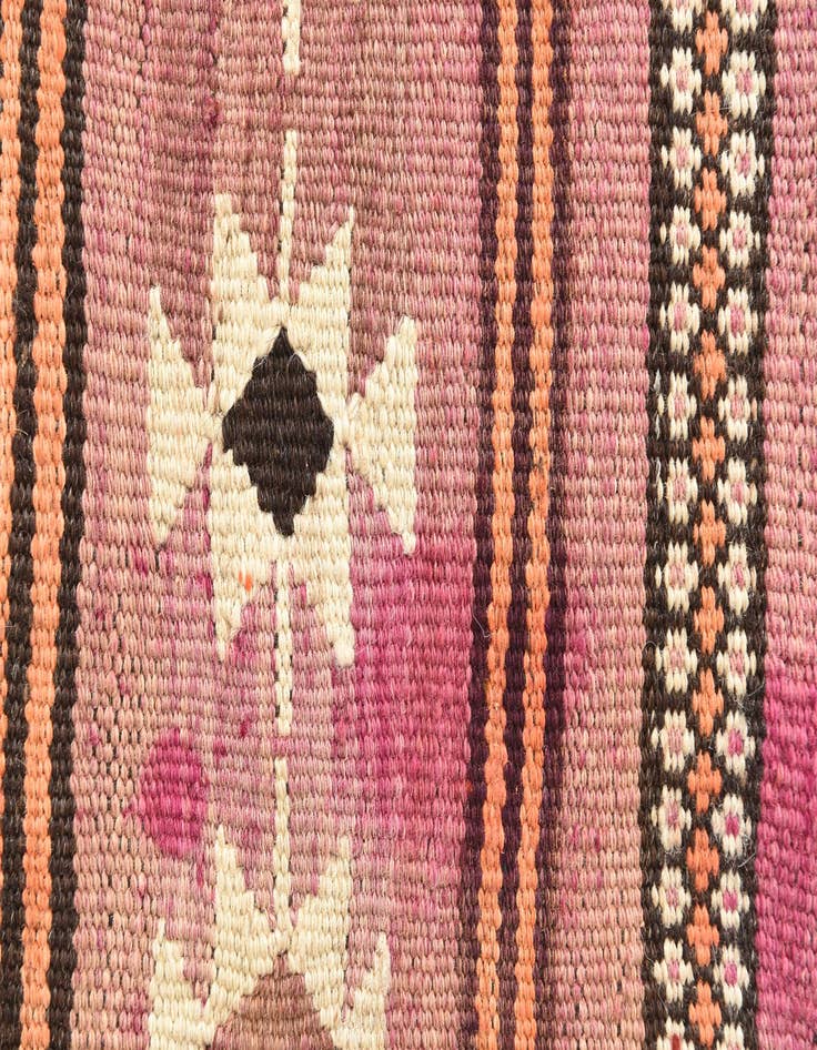 Detail image of  3' 2 x 4' 9  Hand Woven Kilim Modern Wool Rug