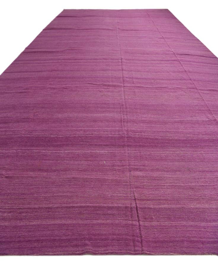 Detail image of  13' 9 x 19' 7  Hand Woven Kilim Modern Wool Rug