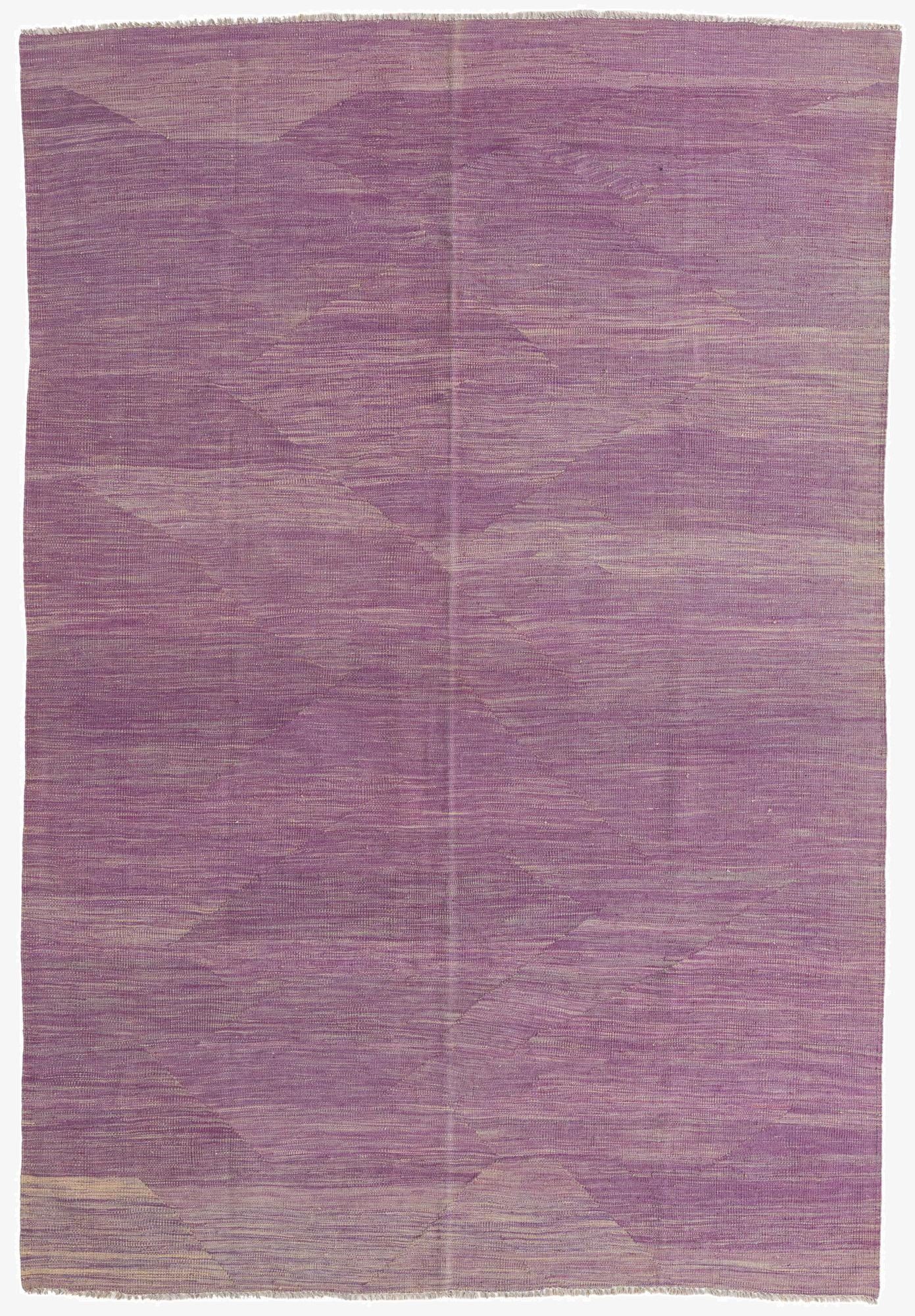  5' 6 x 8' 2  Hand Woven Kilim Modern Wool Rug