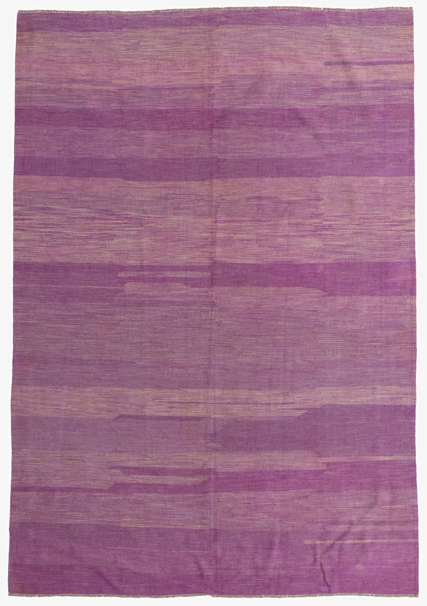  6' 9 x 9' 9  Hand Woven Kilim Modern Wool Rug