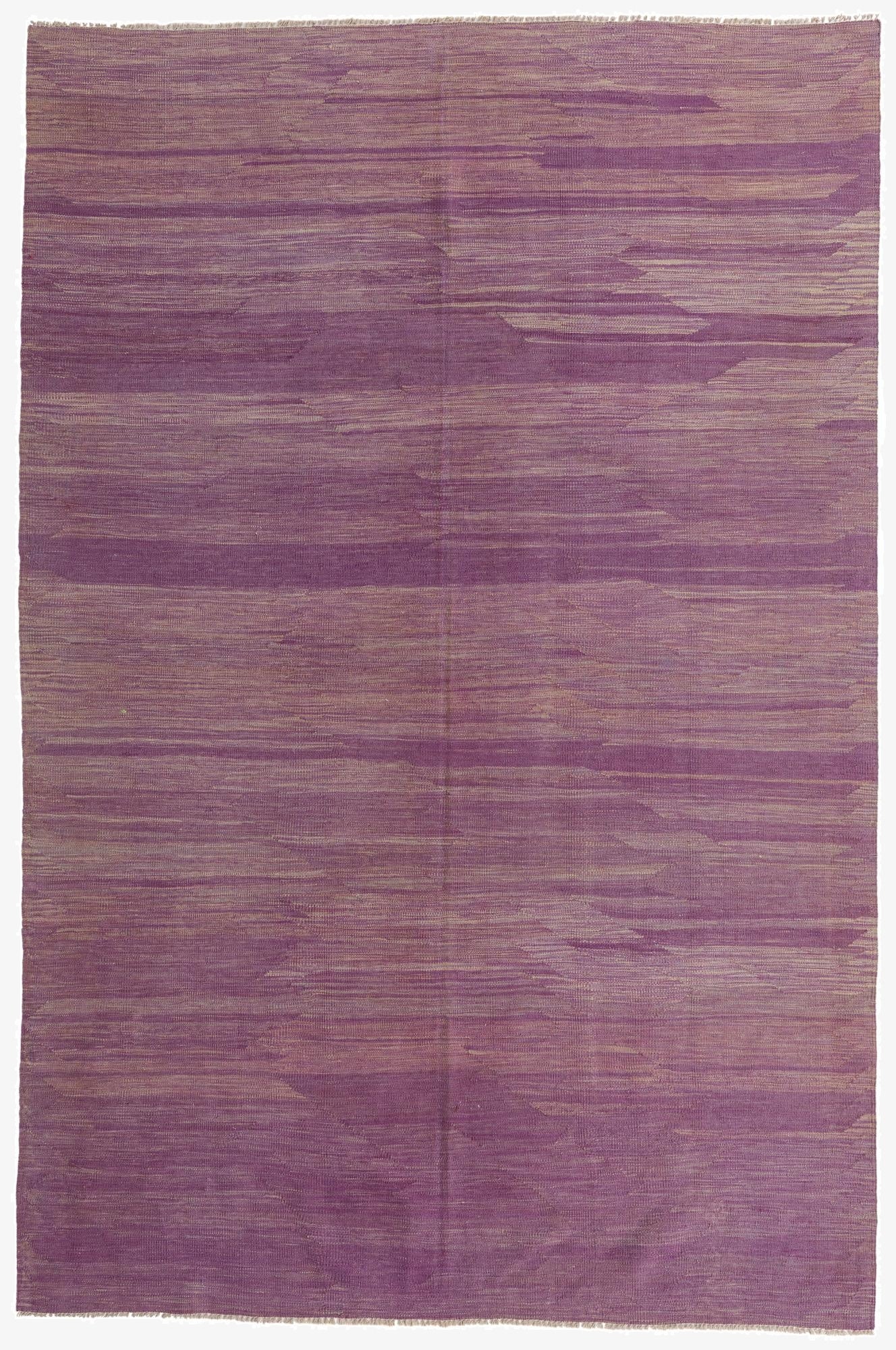  6' 7 x 9' 10  Hand Woven Kilim Modern Wool Rug