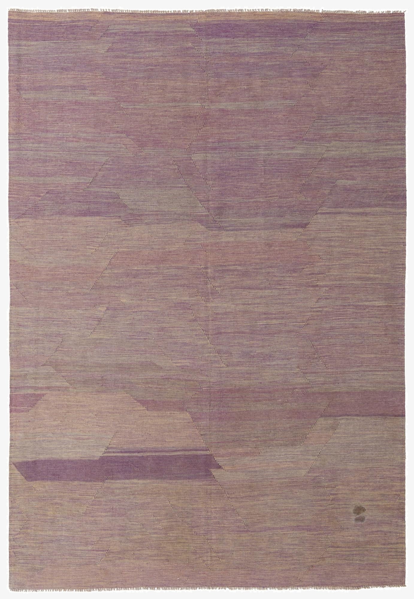  6' 8 x 9' 8  Hand Woven Kilim Modern Wool Rug