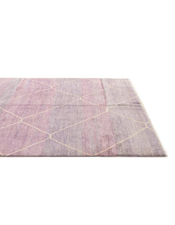 Detail image of  5' 7 x 8'  Hand Knotted Moroccan Wool Rug