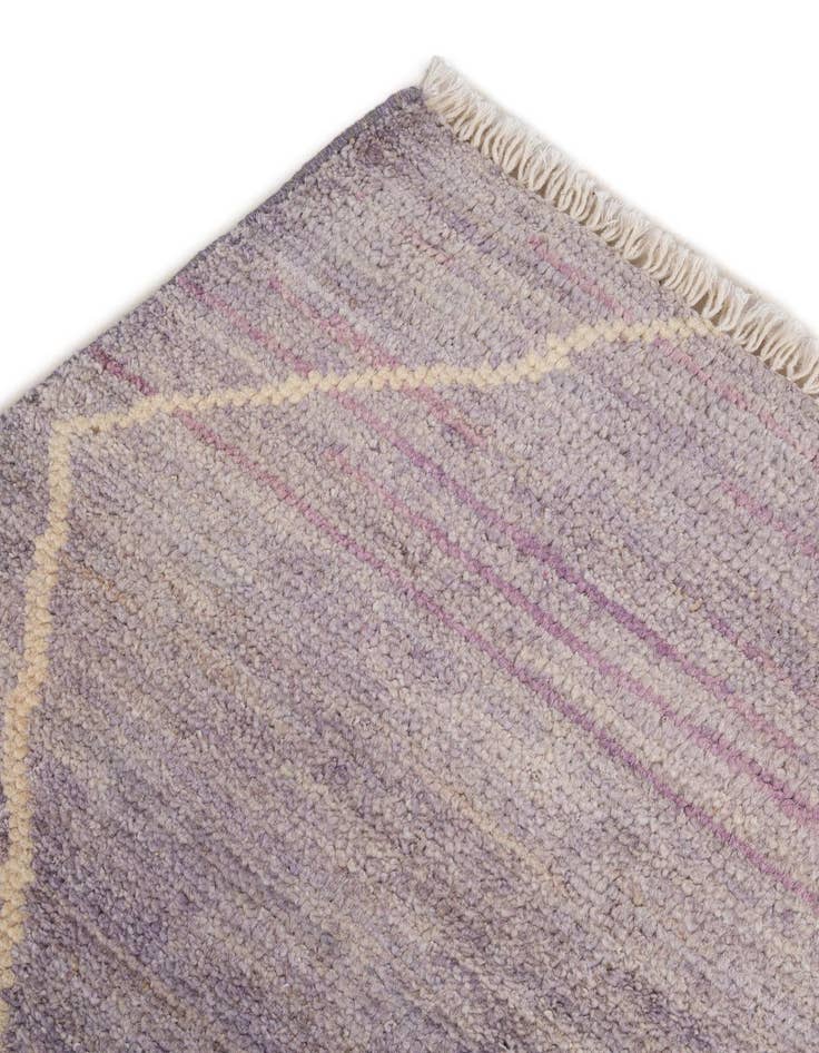 Detail image of  5' 7 x 8'  Hand Knotted Moroccan Wool Rug