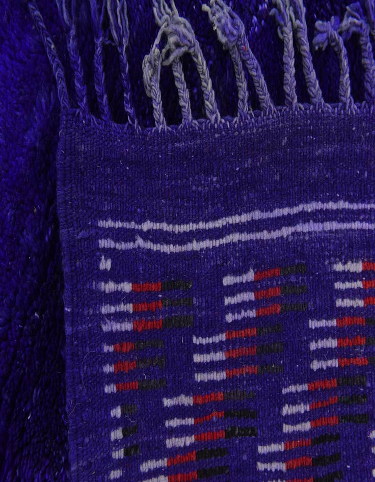 Detail image of  4' 11 x 8' 5  Hand Knotted Moroccan Wool Rug