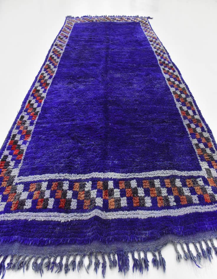 Detail image of  4' 11 x 8' 5  Hand Knotted Moroccan Wool Rug