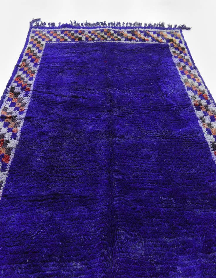 Detail image of  4' 11 x 8' 5  Hand Knotted Moroccan Wool Rug