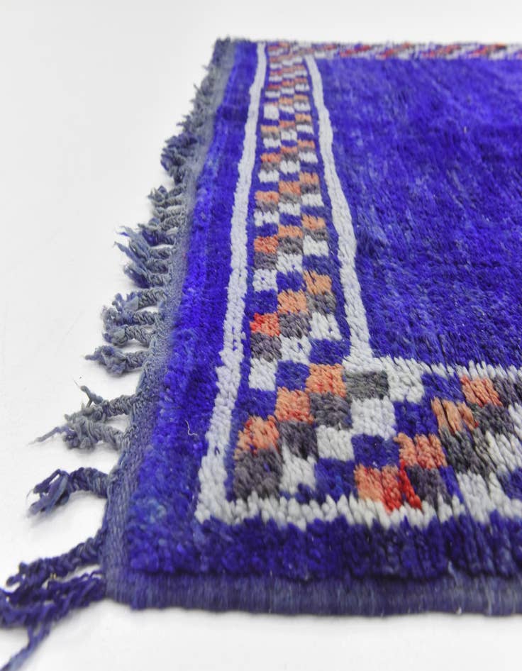 Detail image of  4' 11 x 8' 5  Hand Knotted Moroccan Wool Rug