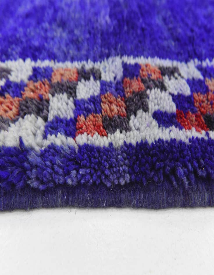 Detail image of  4' 11 x 8' 5  Hand Knotted Moroccan Wool Rug