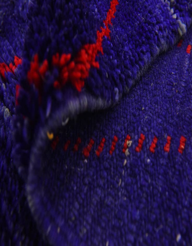 Detail image of  4' 11 x 8' 3  Hand Knotted Moroccan Wool Rug