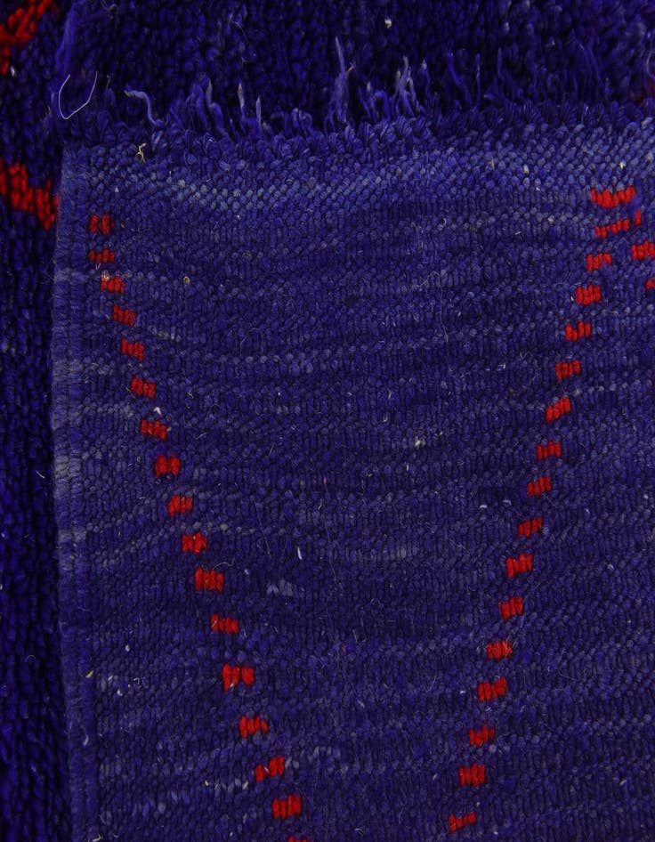 Detail image of  4' 11 x 8' 3  Hand Knotted Moroccan Wool Rug