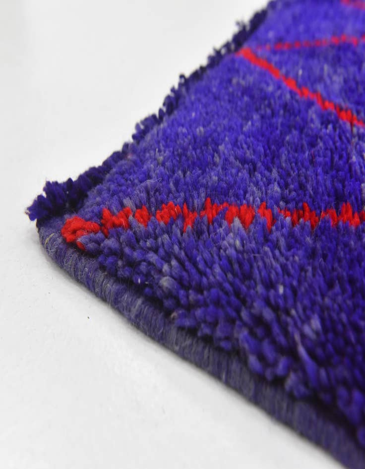 Detail image of  4' 11 x 8' 3  Hand Knotted Moroccan Wool Rug