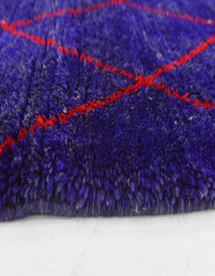 Detail image of  4' 11 x 8' 3  Hand Knotted Moroccan Wool Rug