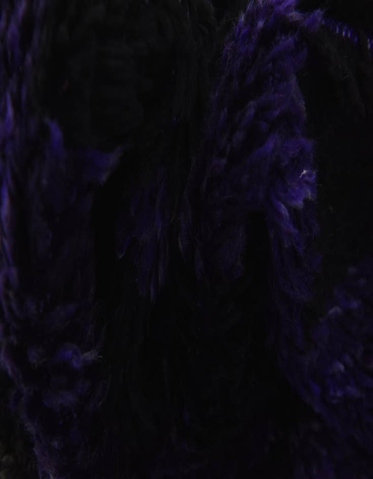 Detail image of  3' 4 x 4' 6  Hand Knotted Moroccan Wool Rug