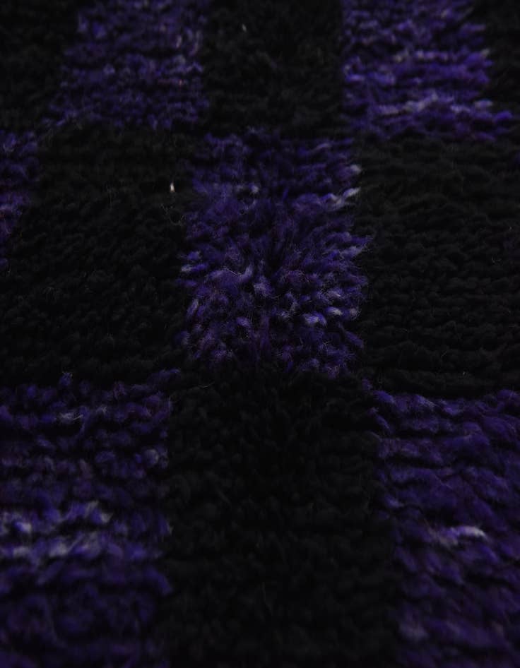 Detail image of  3' 4 x 4' 6  Hand Knotted Moroccan Wool Rug