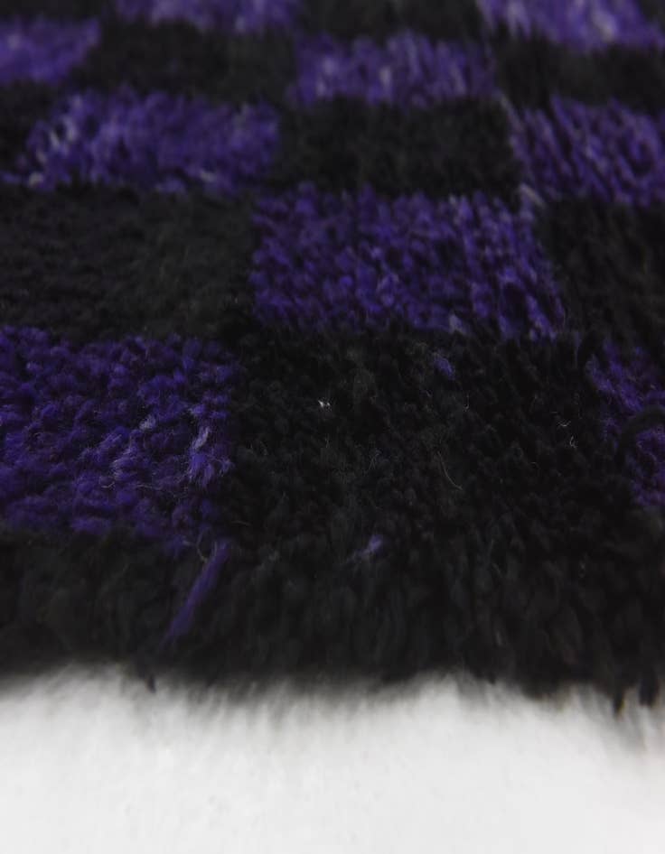 Detail image of  3' 4 x 4' 6  Hand Knotted Moroccan Wool Rug