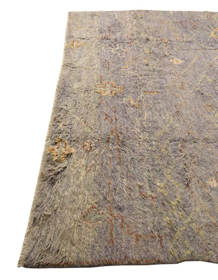 Detail image of  8' x 10' 8  Hand Knotted Moroccan Wool Rug