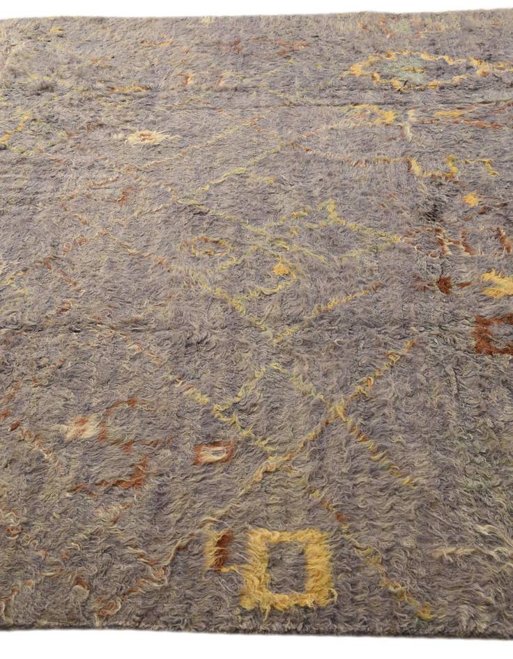 Detail image of  8' x 10' 8  Hand Knotted Moroccan Wool Rug