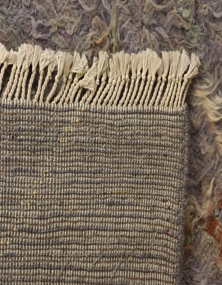 Detail image of  8' x 10' 8  Hand Knotted Moroccan Wool Rug