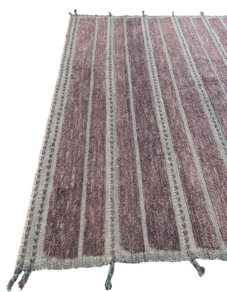 Detail image of  5' 8 x 8' 1  Hand Knotted Moroccan Wool Rug