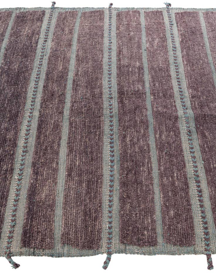 Detail image of  5' 8 x 8' 1  Hand Knotted Moroccan Wool Rug