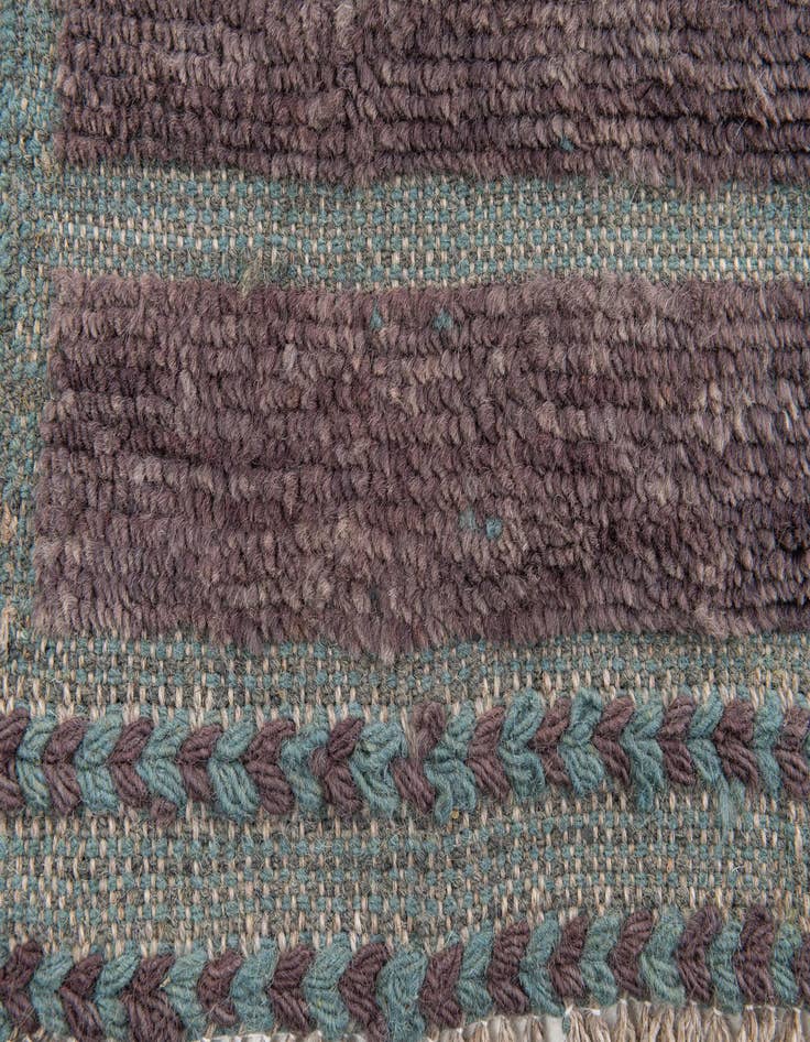 Detail image of  5' 8 x 8' 1  Hand Knotted Moroccan Wool Rug