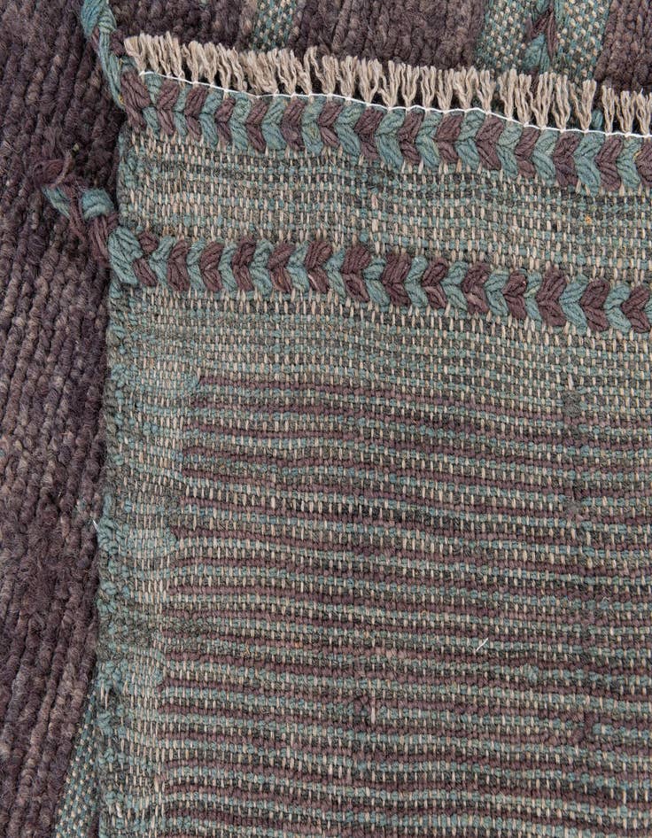 Detail image of  5' 8 x 8' 1  Hand Knotted Moroccan Wool Rug