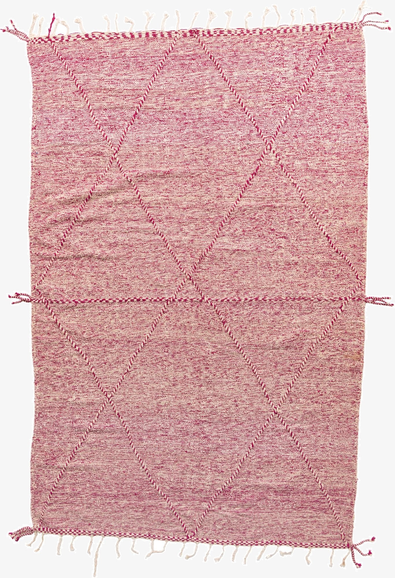  7' 5 x 11' 7  Hand Knotted Moroccan Wool Rug