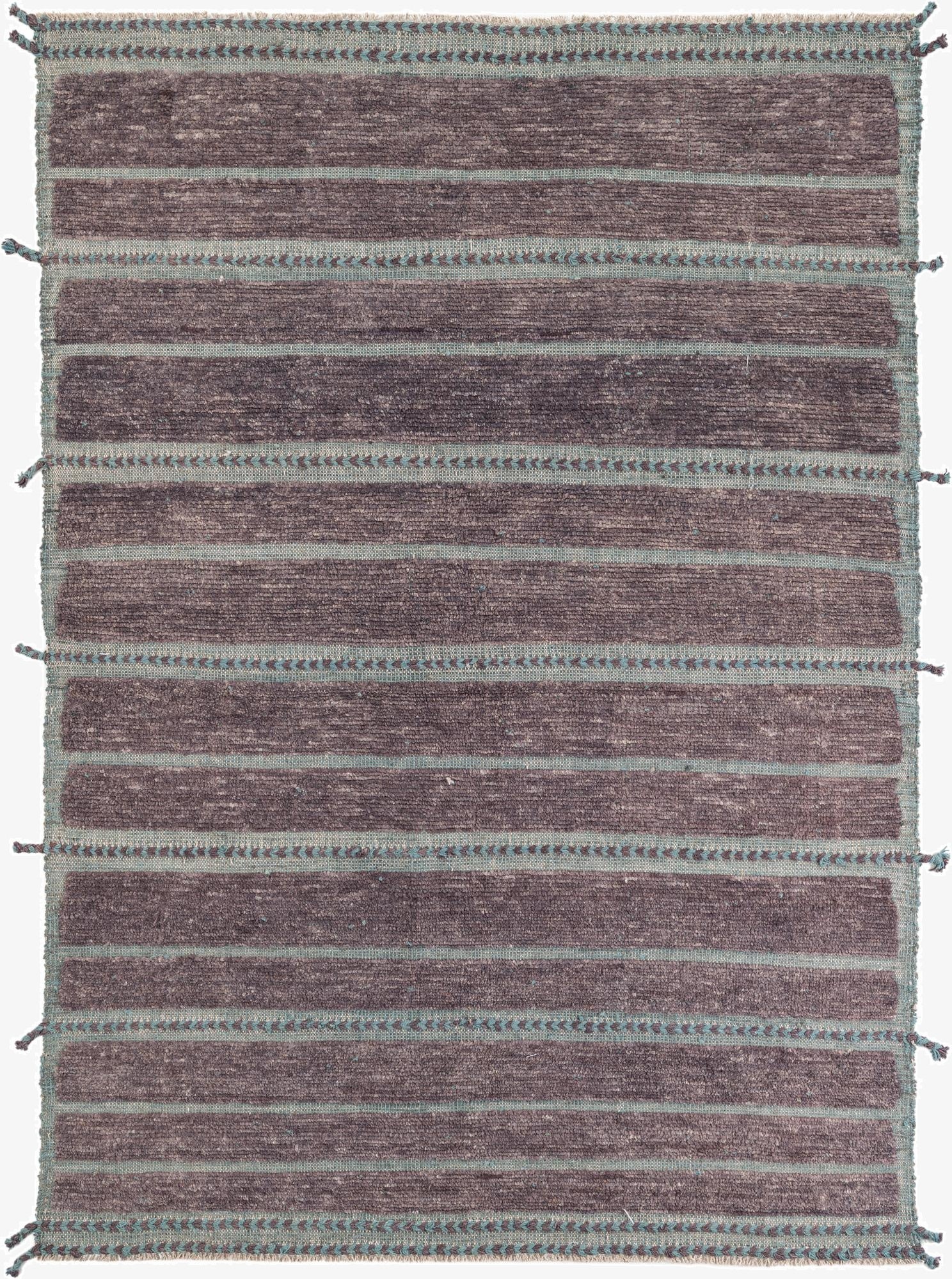  5' 8 x 8' 1  Hand Knotted Moroccan Wool Rug