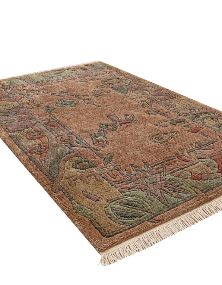 Detail image of  3' 1 x 4' 11  Hand Knotted Nepal Wool Rug