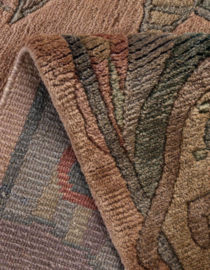 Detail image of  3' 1 x 4' 11  Hand Knotted Nepal Wool Rug