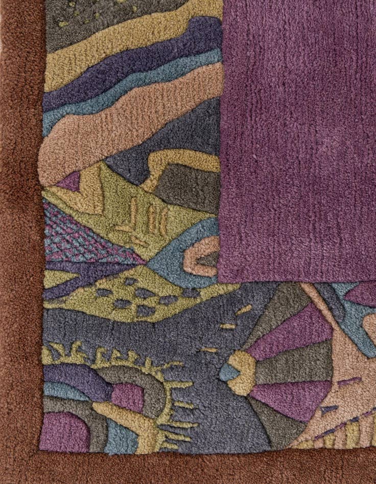 Detail image of  5' 9 x 7' 8  Hand Knotted Nepal Wool Rug