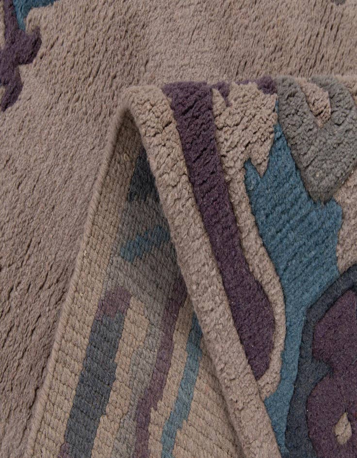 Detail image of  4' x 5' 10  Hand Knotted Nepal Wool Rug
