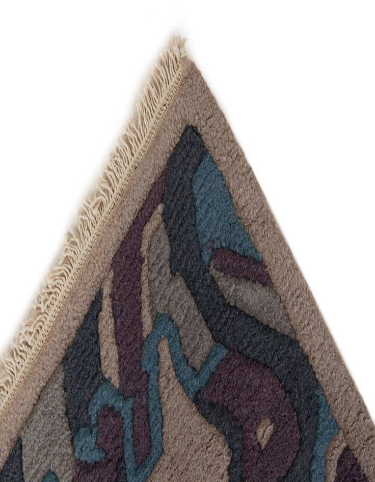 Detail image of  4' x 5' 10  Hand Knotted Nepal Wool Rug